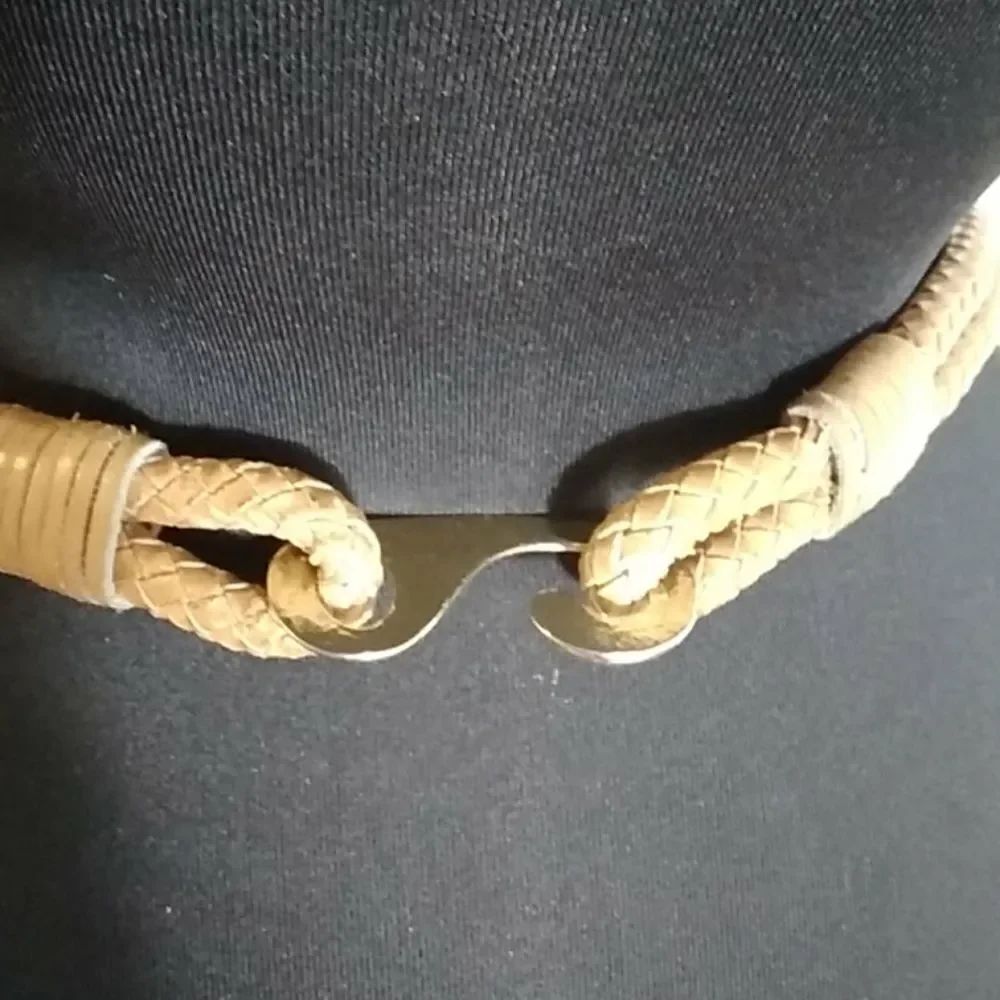 VTG HANDMADE BRAIDED LEATHER BELT - Picture 11 of 16